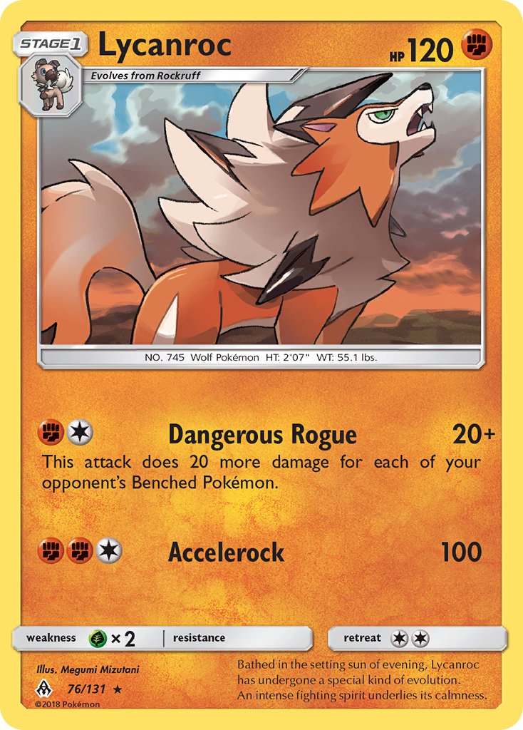 Lycanroc (76/131) (Theme Deck Exclusive) [Sun & Moon: Forbidden Light] | Gear Gaming Fayetteville