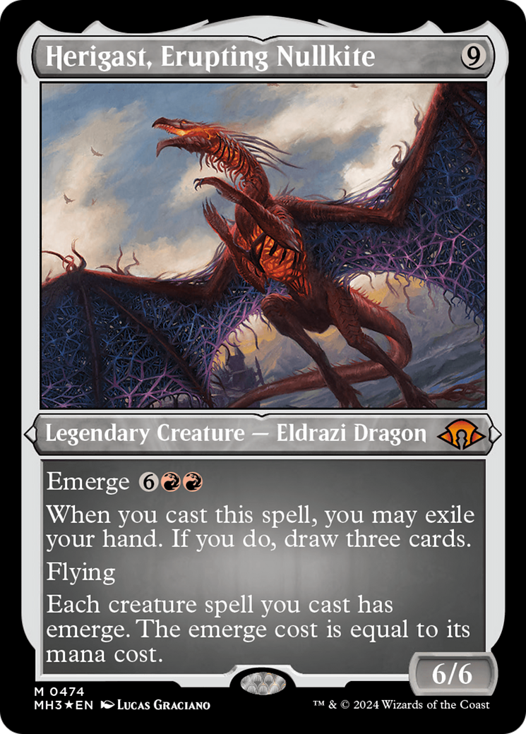 Herigast, Erupting Nullkite (Foil Etched) [Modern Horizons 3] | Gear Gaming Fayetteville
