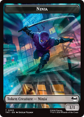 Treasure // Ninja Double-Sided Token [Teenage Mutant Ninja Turtles Commander Tokens] | Gear Gaming Fayetteville