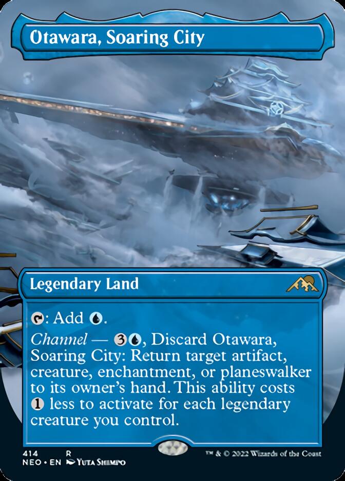 Otawara, Soaring City (Borderless Alternate Art) [Kamigawa: Neon Dynasty] | Gear Gaming Fayetteville