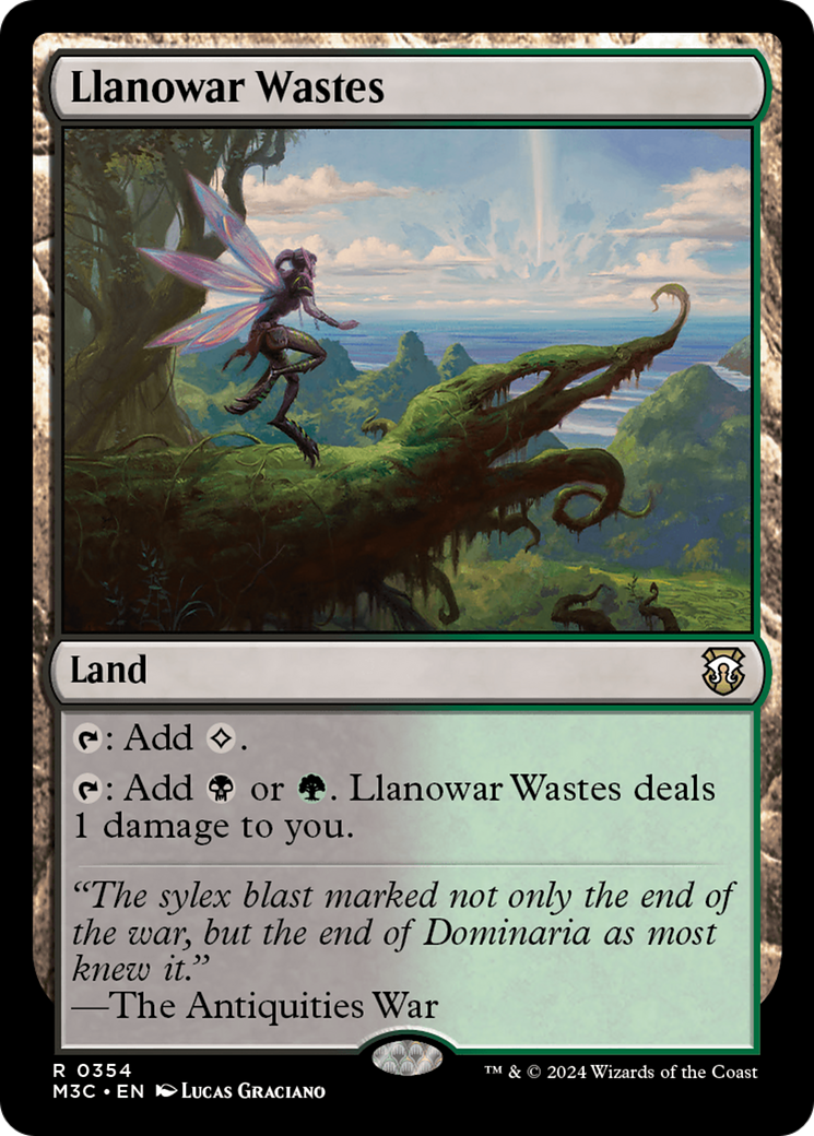 Llanowar Wastes (Ripple Foil) [Modern Horizons 3 Commander] | Gear Gaming Fayetteville