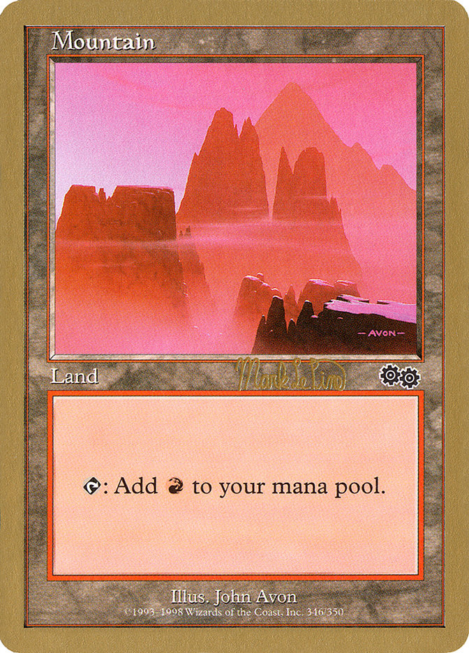 Mountain (mlp346b) (Mark Le Pine) [World Championship Decks 1999] | Gear Gaming Fayetteville