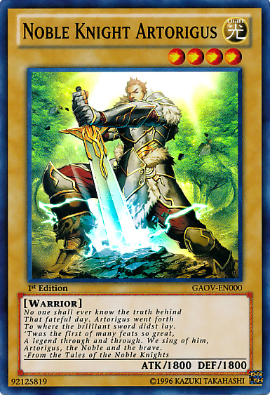 Noble Knight Artorigus [GAOV-EN000] Super Rare | Gear Gaming Fayetteville