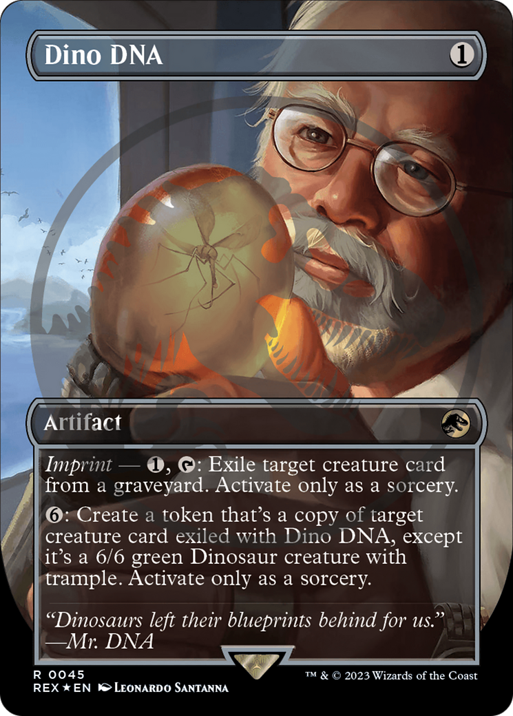 Dino DNA (Emblem) (Borderless) [Jurassic World Collection Tokens] | Gear Gaming Fayetteville