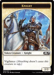Knight // Zombie Double-Sided Token (Game Night) [Core Set 2019 Tokens] | Gear Gaming Fayetteville