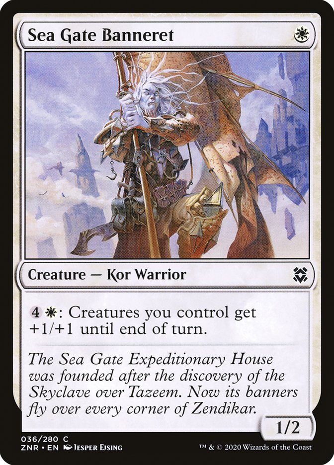 Sea Gate Banneret [Zendikar Rising] | Gear Gaming Fayetteville