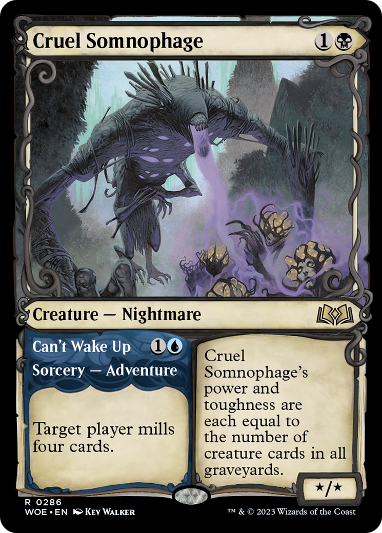 Cruel Somnophage // Can't Wake Up (Showcase) [Wilds of Eldraine] | Gear Gaming Fayetteville