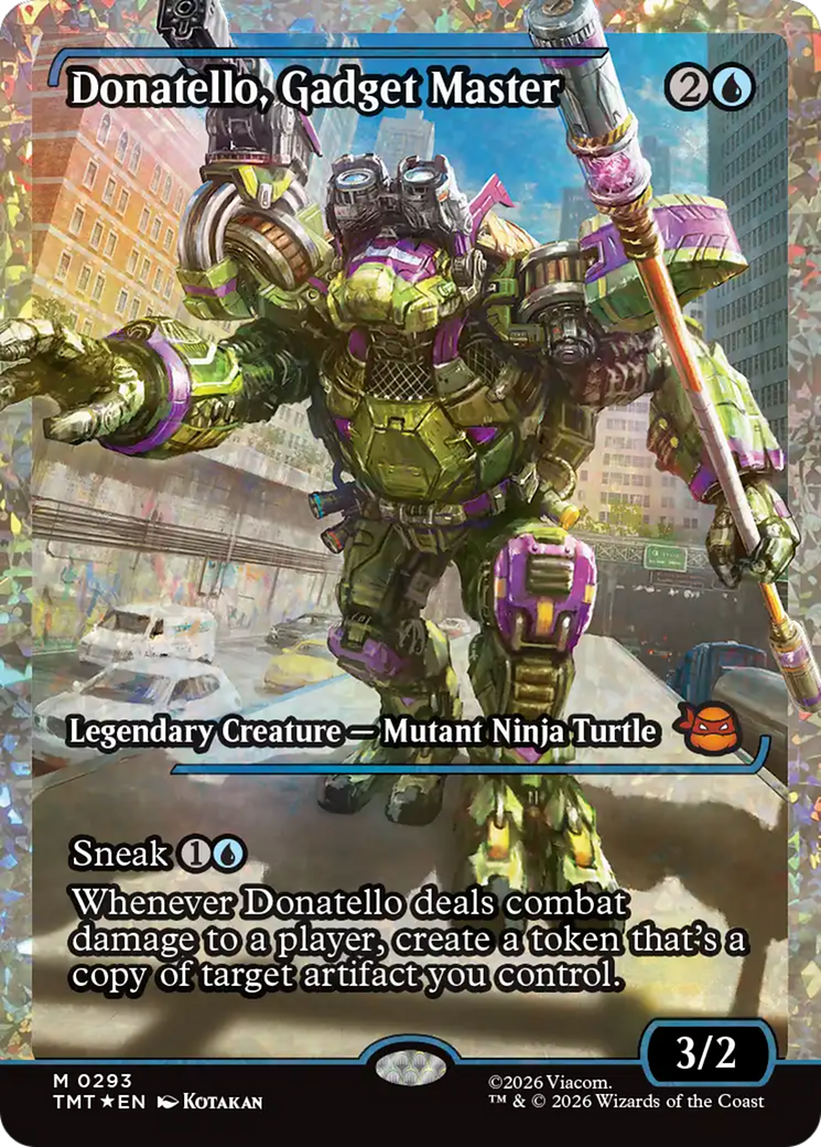 Donatello, Gadget Master (Showcase) (Fracture Foil) [Teenage Mutant Ninja Turtles] | Gear Gaming Fayetteville