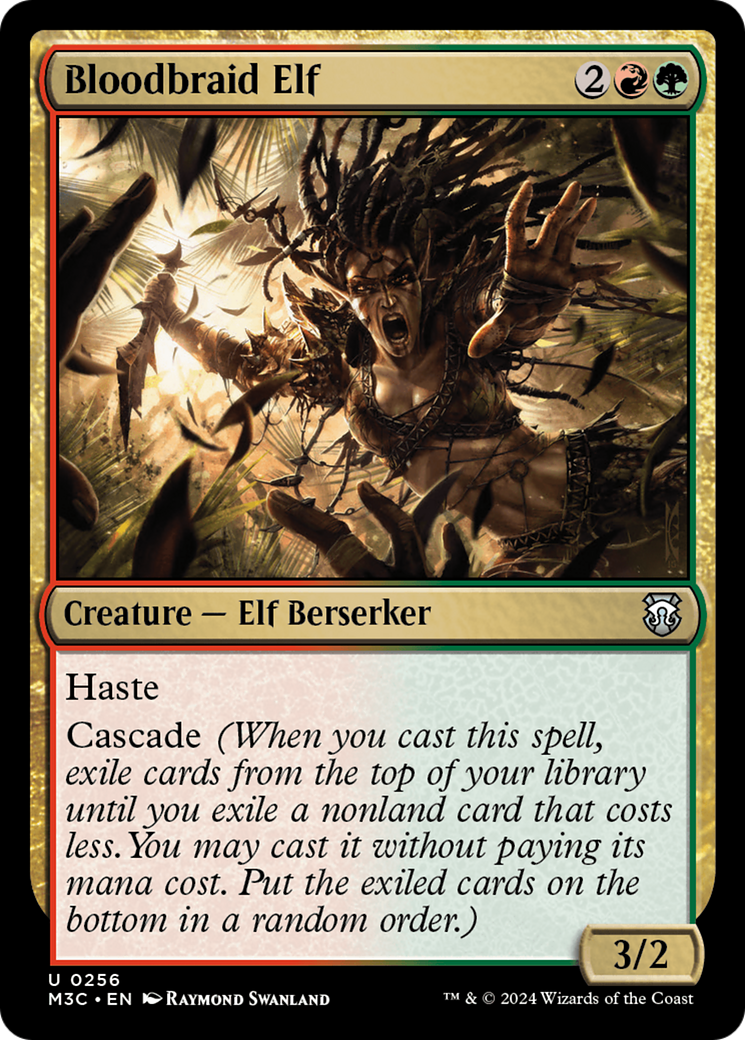 Bloodbraid Elf (Ripple Foil) [Modern Horizons 3 Commander] | Gear Gaming Fayetteville