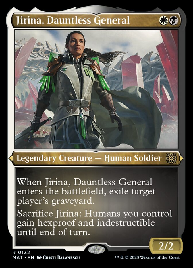 Jirina, Dauntless General (Foil Etched) [March of the Machine: The Aftermath] | Gear Gaming Fayetteville