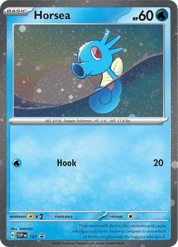 Horsea (SVP137) (Cosmo Holo) [SV: Scarlet & Violet Promo Cards] | Gear Gaming Fayetteville