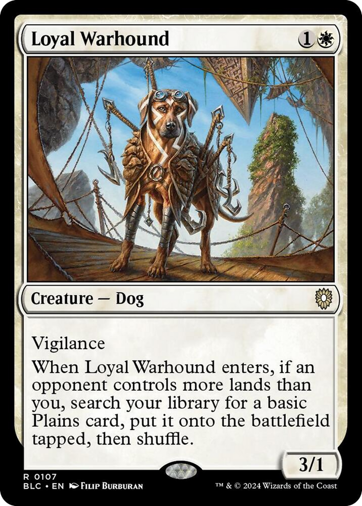 Loyal Warhound [Bloomburrow Commander] | Gear Gaming Fayetteville