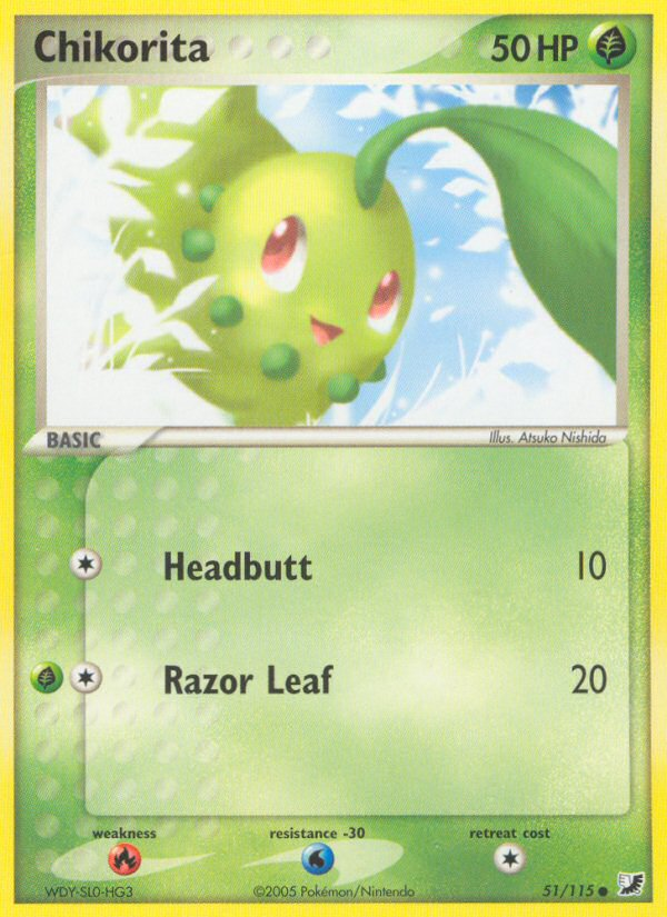 Chikorita (51/115) [EX: Unseen Forces] | Gear Gaming Fayetteville