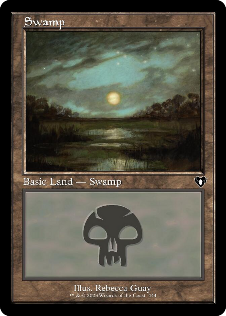 Swamp (444) (Retro) [Commander Masters] | Gear Gaming Fayetteville