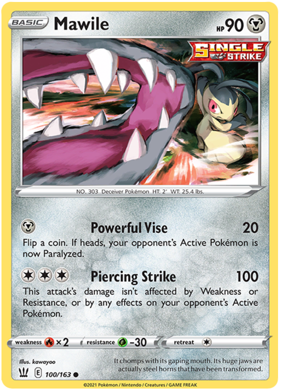 Mawile (100/163) [Sword & Shield: Battle Styles] | Gear Gaming Fayetteville