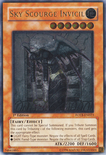 Sky Scourge Invicil [FOTB-EN023] Ultimate Rare | Gear Gaming Fayetteville