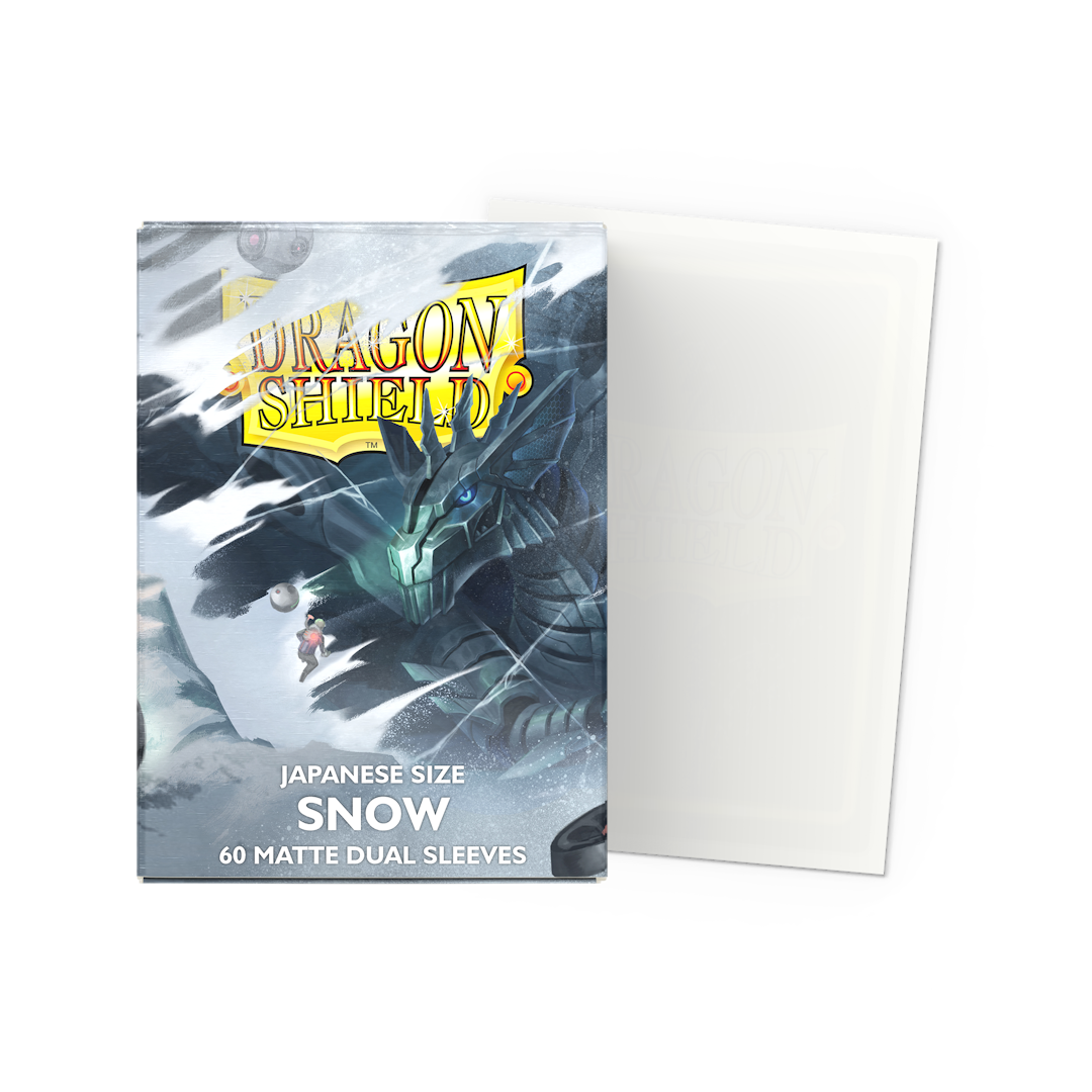 Dragon Shield Mini Dual Matte (60ct) Snow | Gear Gaming Fayetteville