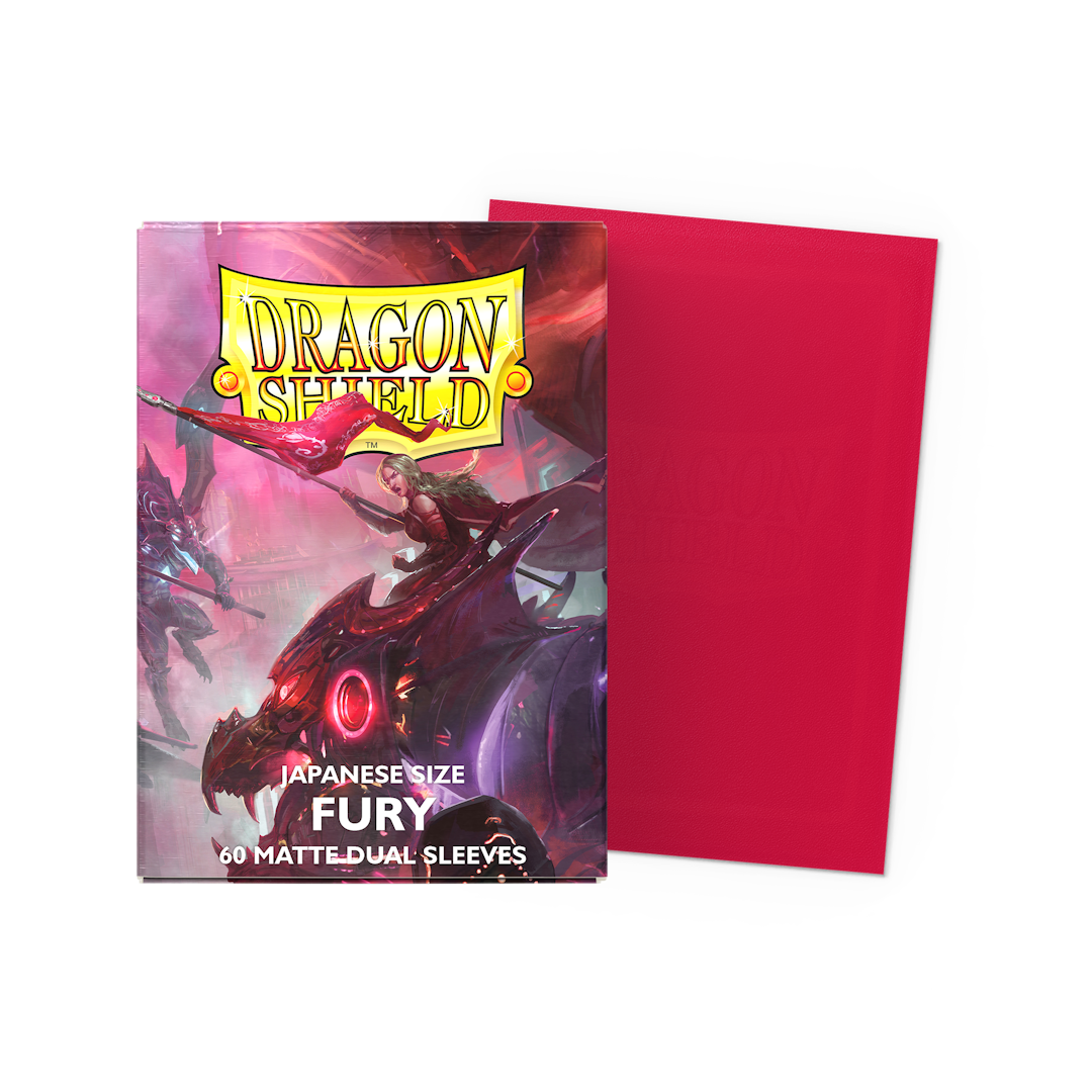 Dragon Shield Mini Dual Matte (60ct) Fury | Gear Gaming Fayetteville