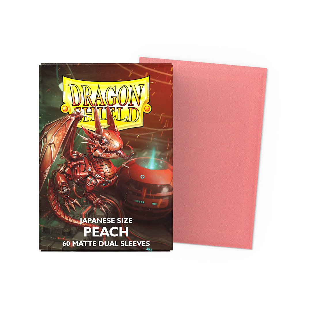 Dragon Shield Mini Dual Matte (60ct) Peach | Gear Gaming Fayetteville