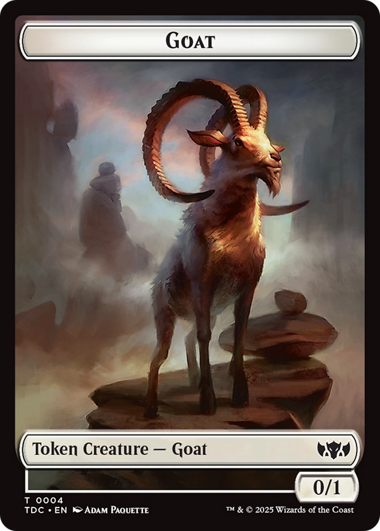 Goat // Timeless Witness Double-Sided Token [Tarkir: Dragonstorm Commander Tokens] | Gear Gaming Fayetteville