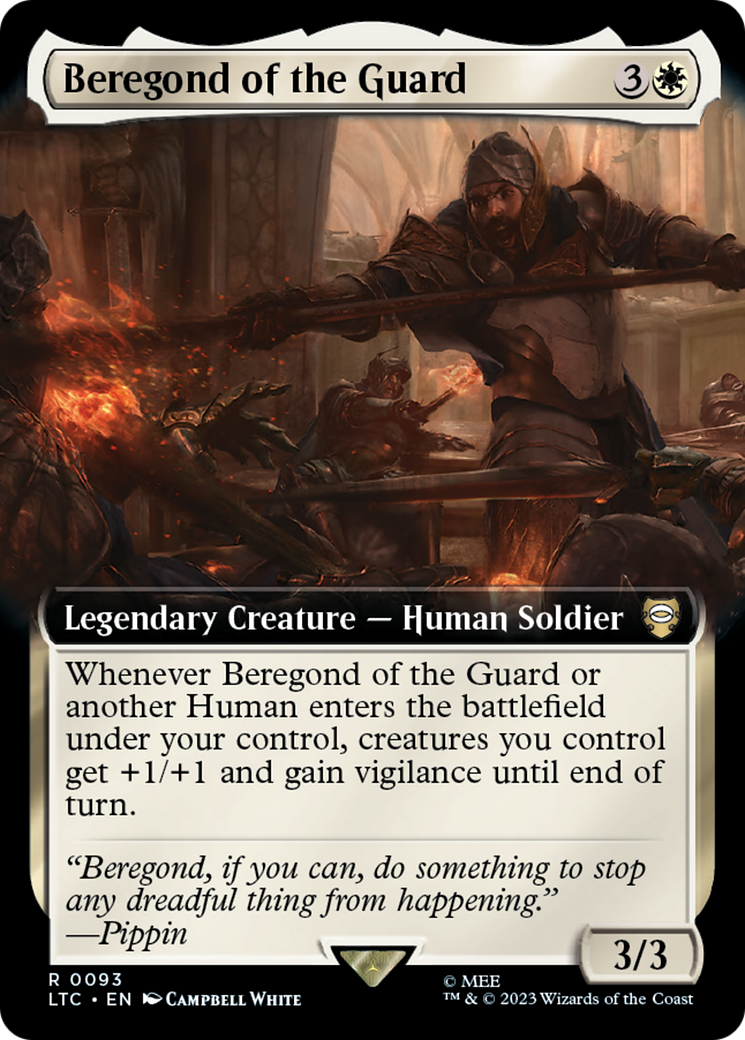 Beregond of the Guard (Extended Art) [The Lord of the Rings: Tales of Middle-Earth Commander] | Gear Gaming Fayetteville