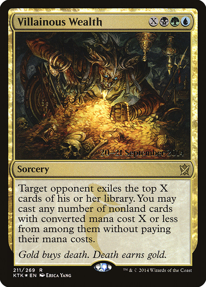 Villainous Wealth [Khans of Tarkir Prerelease Promos] | Gear Gaming Fayetteville