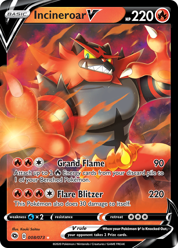 Incineroar V (008/073) [Sword & Shield: Champion's Path] | Gear Gaming Fayetteville