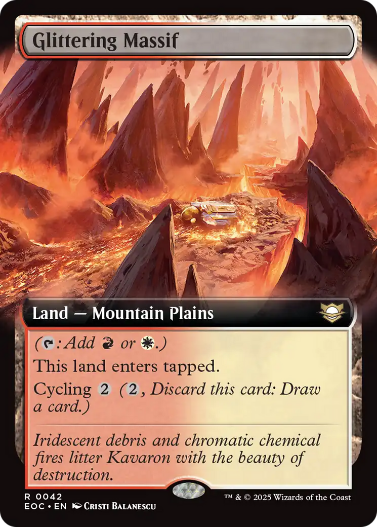 Glittering Massif (Extended Art) [Edge of Eternities Commander] | Gear Gaming Fayetteville
