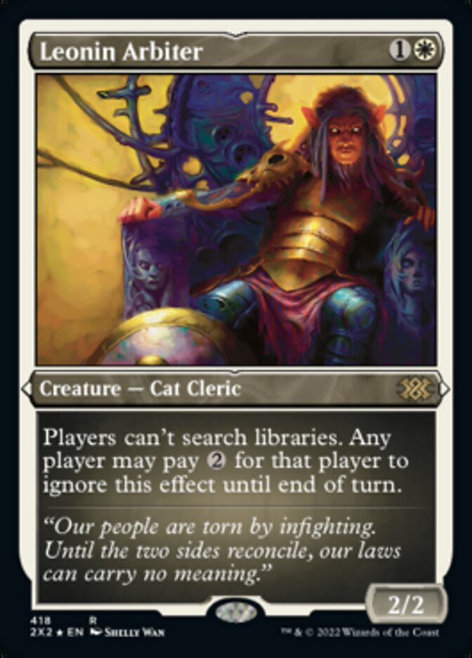 Leonin Arbiter (Foil Etched) [Double Masters 2022] | Gear Gaming Fayetteville