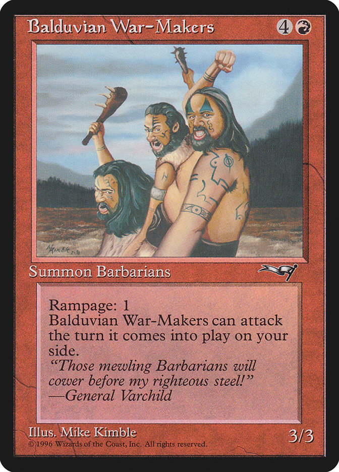 Balduvian War-Makers (Treeline Background) [Alliances] | Gear Gaming Fayetteville