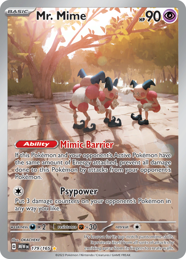 Mr. Mime (179/165) [Scarlet & Violet: 151] | Gear Gaming Fayetteville