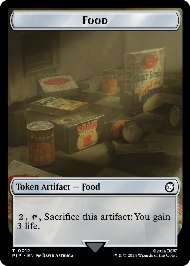 Food (0012) // Zombie Mutant Double-Sided Token [Fallout Tokens] | Gear Gaming Fayetteville