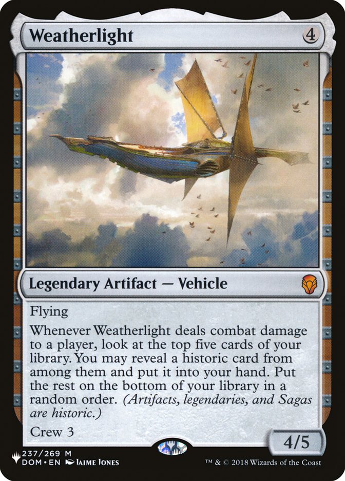 Weatherlight [The List] | Gear Gaming Fayetteville