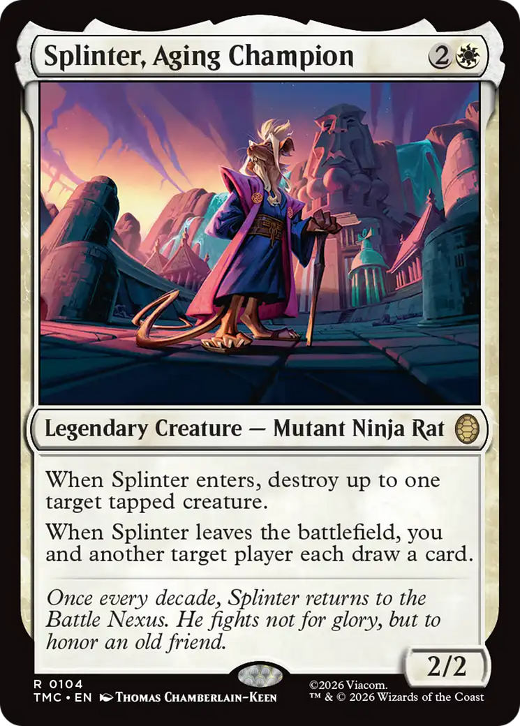 Splinter, Aging Champion [Teenage Mutant Ninja Turtles Commander] | Gear Gaming Fayetteville