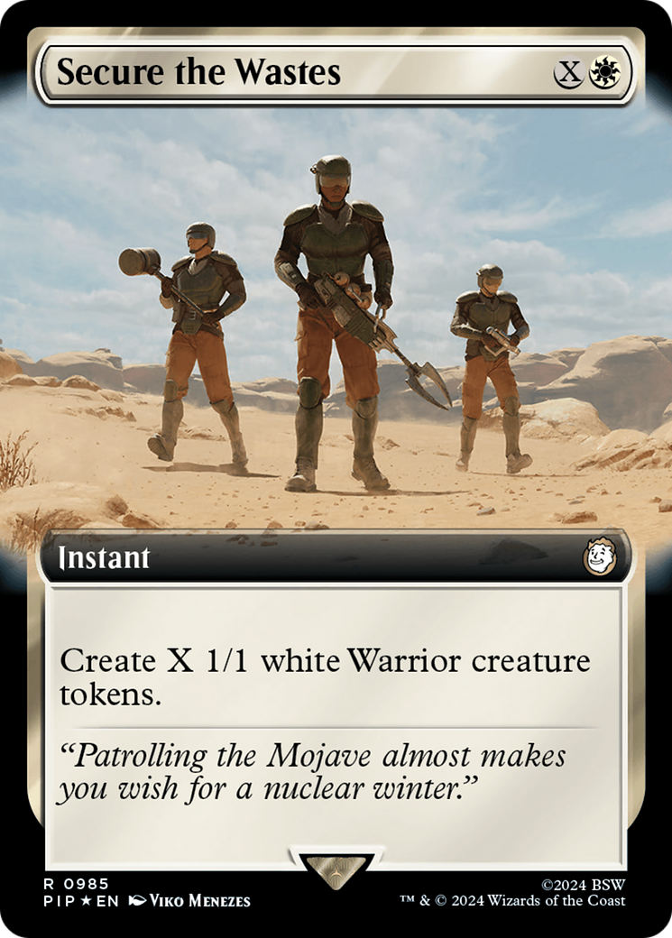 Secure the Wastes (Extended Art) (Surge Foil) [Fallout] | Gear Gaming Fayetteville