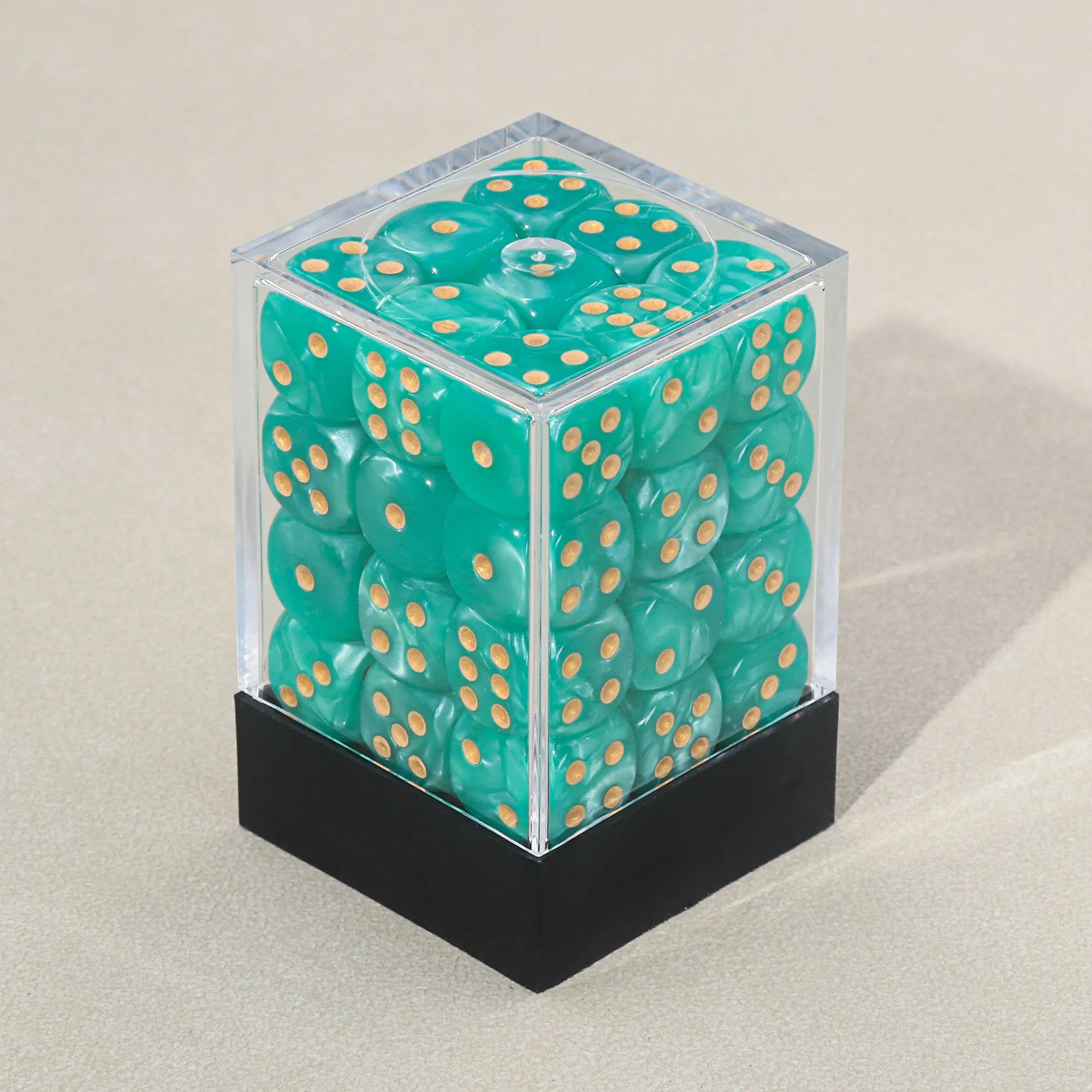 (Teal Pearl) 12mm D6 block of 36 dice | Gear Gaming Fayetteville