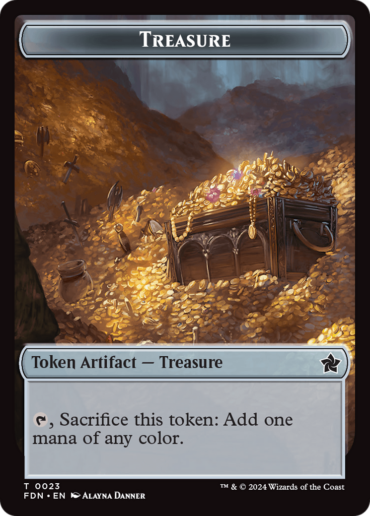 Food // Treasure Double-Sided Token [Foundations Tokens] | Gear Gaming Fayetteville