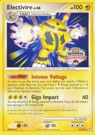 Electivire (3/130) (Regional Championship Promo) [Diamond & Pearl: Base Set] | Gear Gaming Fayetteville