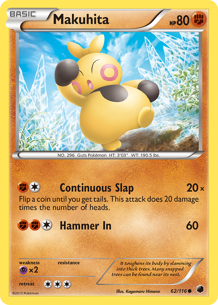 Makuhita (62/116) [Black & White: Plasma Freeze] | Gear Gaming Fayetteville