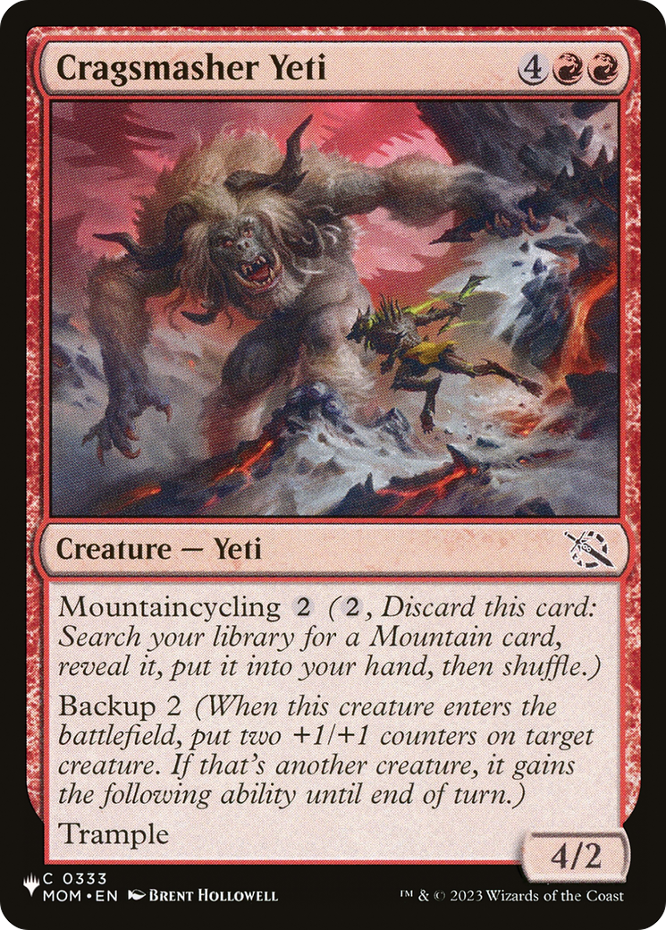 Cragsmasher Yeti [The List Reprints] | Gear Gaming Fayetteville