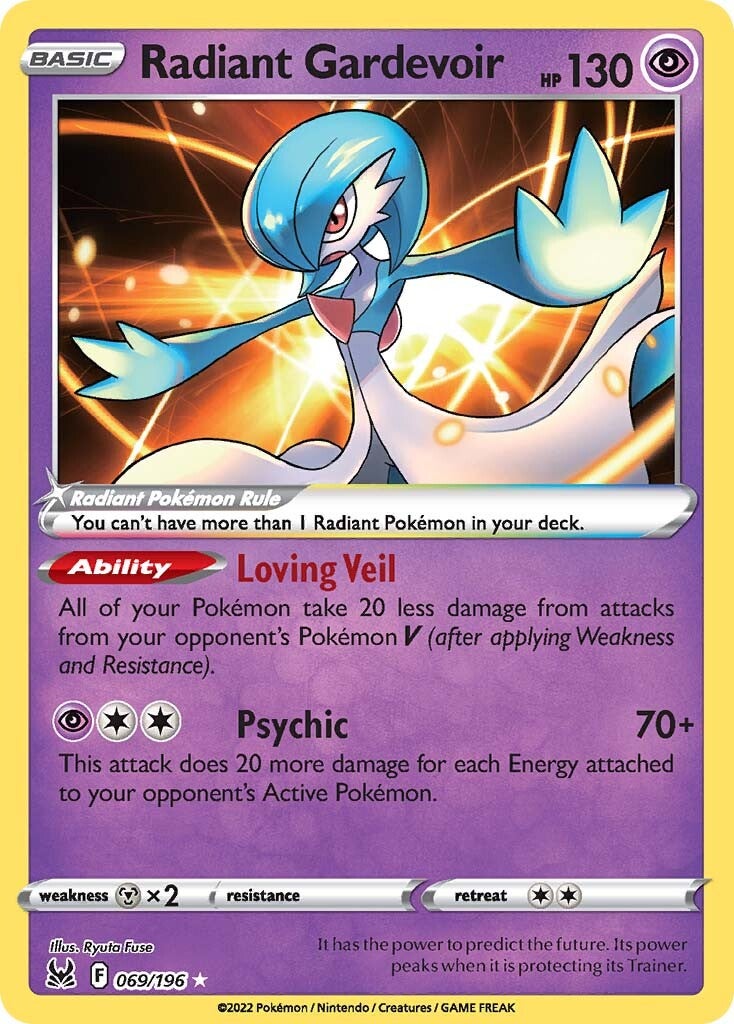 Radiant Gardevoir (069/196) [Sword & Shield: Lost Origin] | Gear Gaming Fayetteville