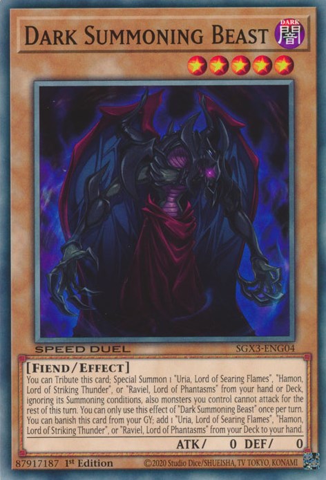 Dark Summoning Beast [SGX3-ENG04] Common | Gear Gaming Fayetteville