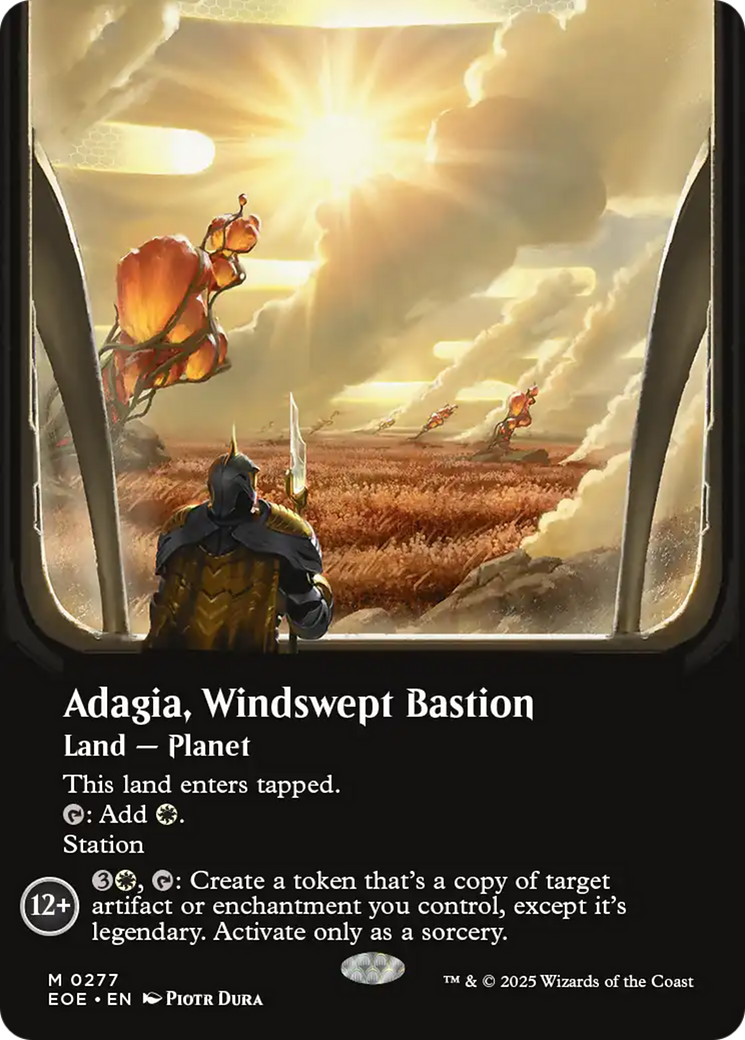 Adagia, Windswept Bastion (Borderless) [Edge of Eternities] | Gear Gaming Fayetteville