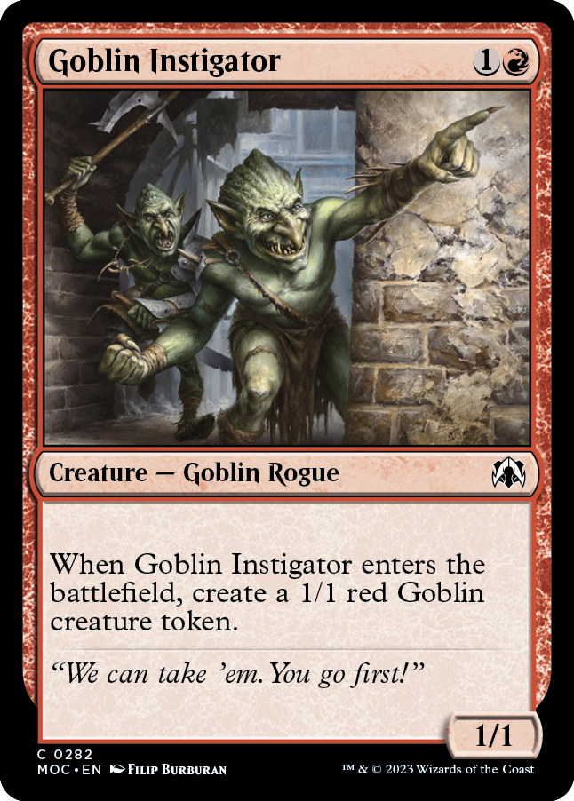 Goblin Instigator [March of the Machine Commander] | Gear Gaming Fayetteville