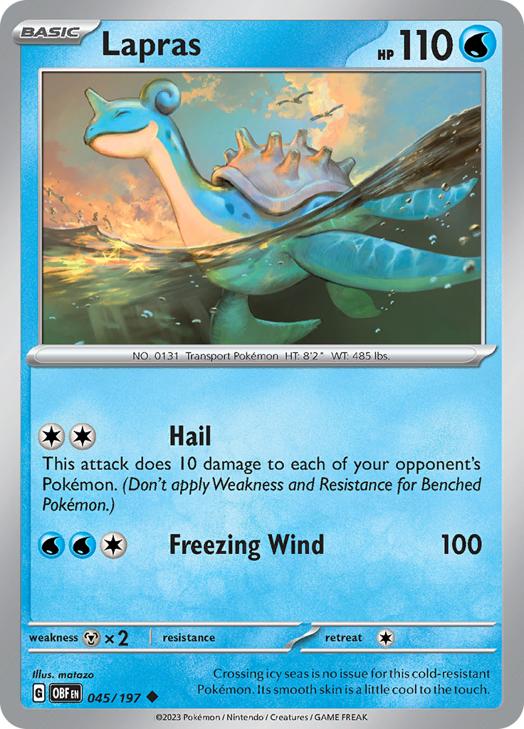 Lapras (045/197) [Scarlet & Violet: Obsidian Flames] | Gear Gaming Fayetteville