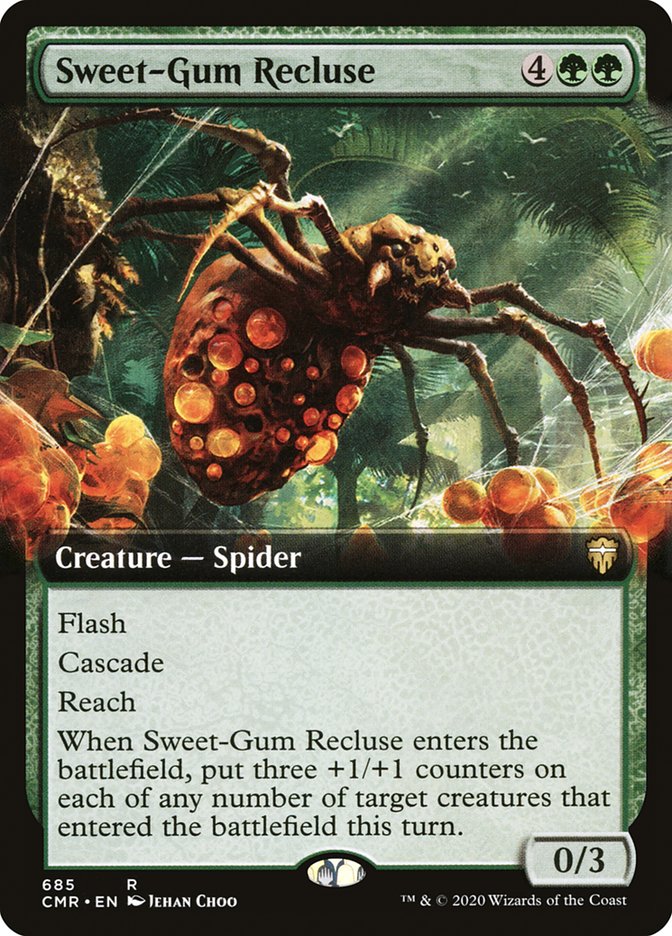 Sweet-Gum Recluse (Extended Art) [Commander Legends] | Gear Gaming Fayetteville