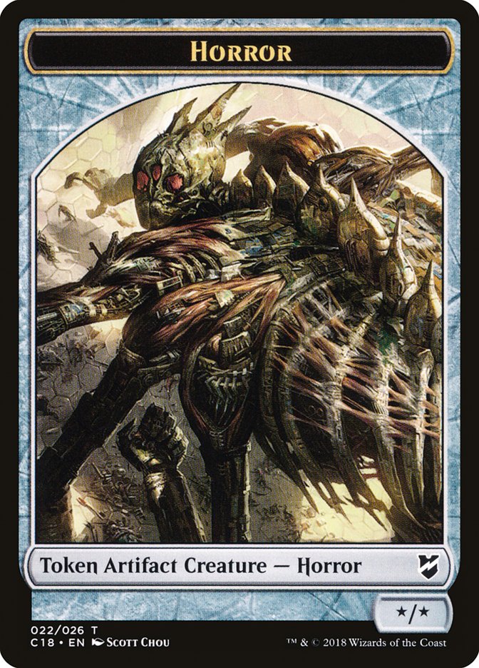 Mask // Horror Double-Sided Token [Commander 2018 Tokens] | Gear Gaming Fayetteville