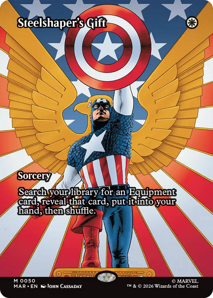 Steelshaper's Gift (Borderless) [Marvel Universe: Eternal-Legal] | Gear Gaming Fayetteville