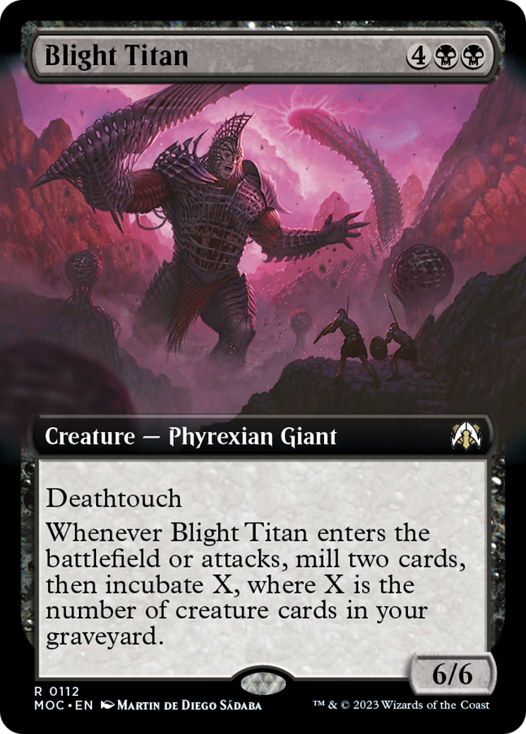 Blight Titan (Extended Art) [March of the Machine Commander] | Gear Gaming Fayetteville