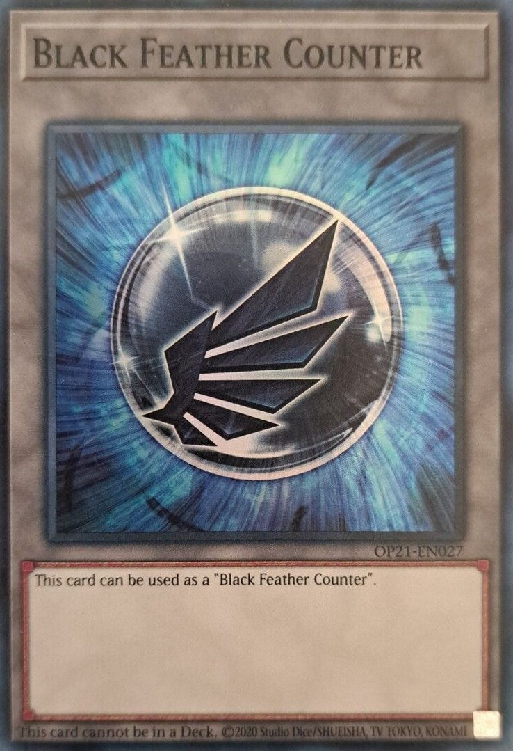 Black Feather Counter [OP21-EN027] Super Rare | Gear Gaming Fayetteville